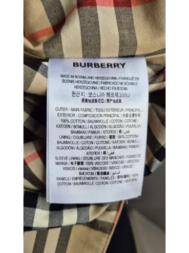 Limitowany trencz Burberry Heritage Check 36 – Stylowy Komis