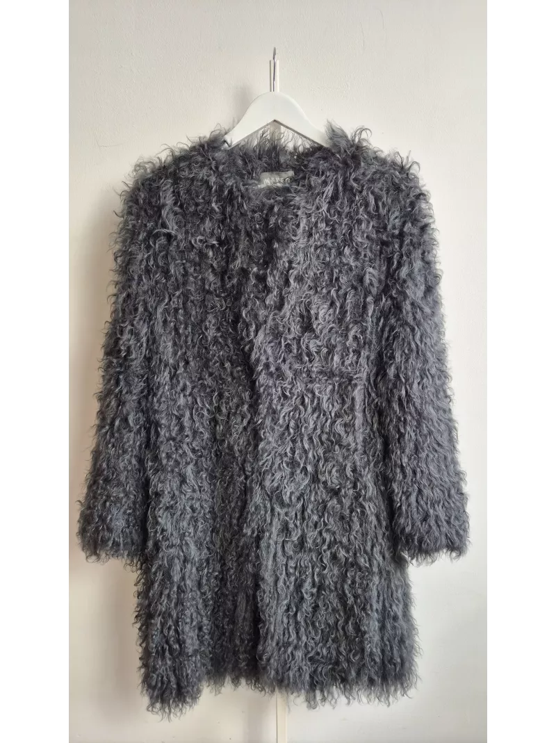 Meteo by Yves Salomon – płaszcz z futra jagnięcego Kalgan