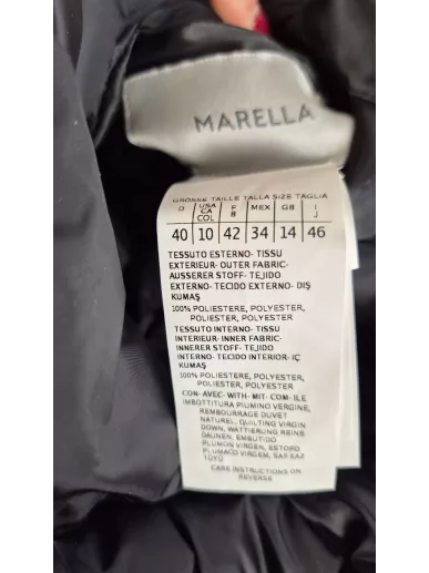 Marella kurtka puchowa czarna – luksusowy model z naturalnym puchem