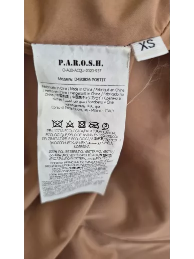 P.A.R.O.S.H. płaszcz karmelowy – luksusowy model w Stylowym Komis