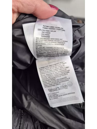 Laurèl puchowy płaszcz brązowy szampan – Stylowy Komis