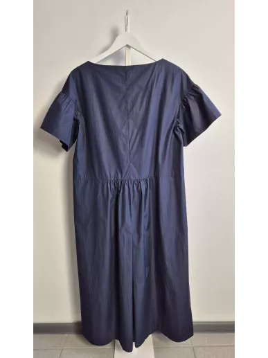 MaxMara Studio granatowa sukienka bawełniana Made in Italy