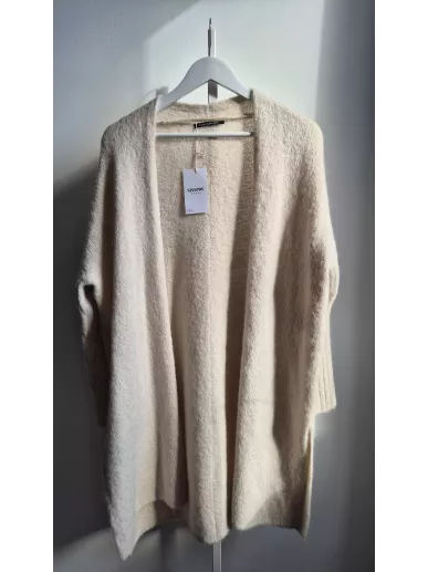 Luisa Cerano kardigan z alpaki beżowy nowy – Stylowy Komis