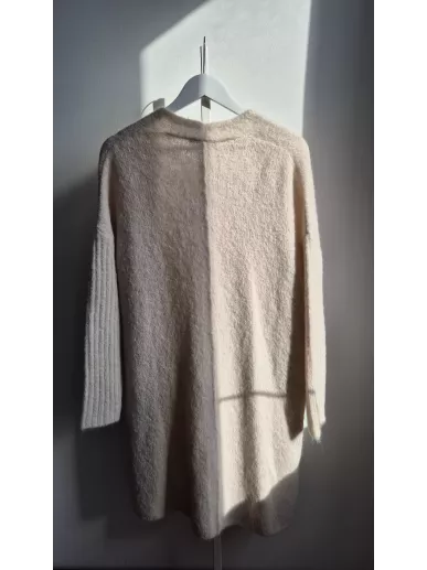 Luisa Cerano kardigan z alpaki beżowy nowy – Stylowy Komis