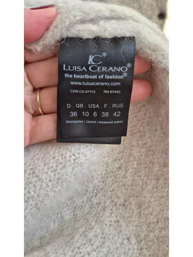 Luisa Cerano kardigan z alpaki beżowy nowy – Stylowy Komis