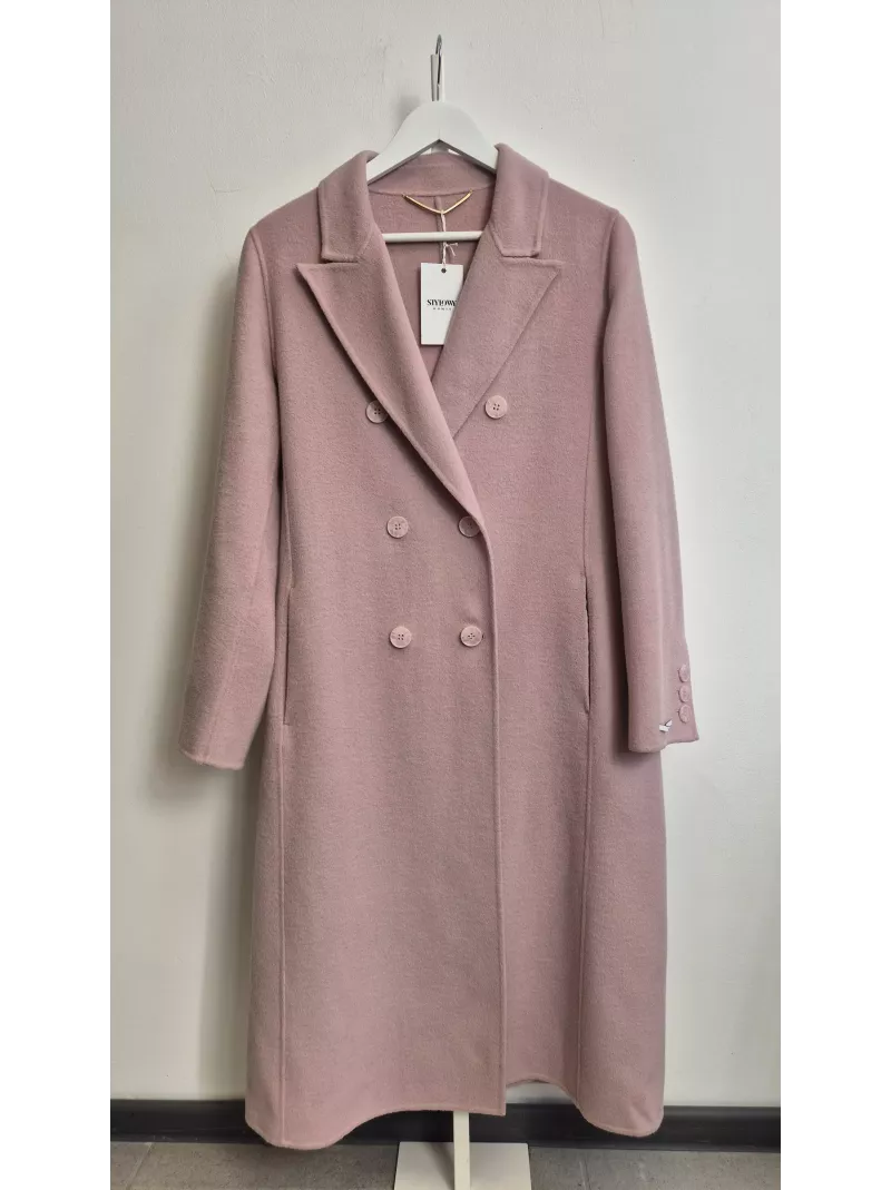 Marella płaszcz nowy z metkami 60% wełna pudrowy róż 42 IT