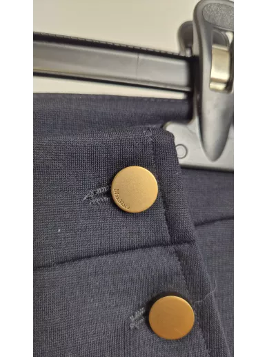 Granatowe culottes MaxMara z guzikami – nowe | Stylowy Komis