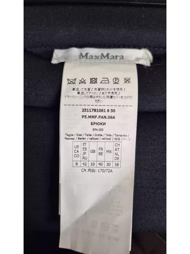 Granatowe culottes MaxMara z guzikami – nowe | Stylowy Komis