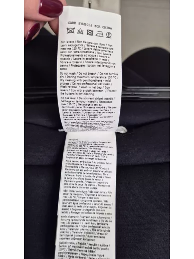 Granatowe culottes MaxMara z guzikami – nowe | Stylowy Komis