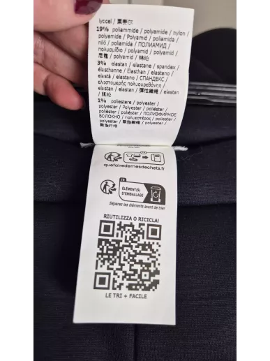 Granatowe culottes MaxMara z guzikami – nowe | Stylowy Komis