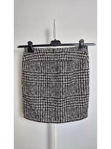 Hugo Boss spódnica mini w pepitkę  HUGO