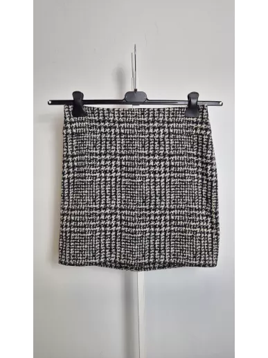 Hugo Boss spódnica mini w pepitkę  HUGO