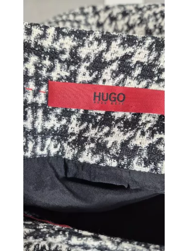 Hugo Boss spódnica mini w pepitkę  HUGO