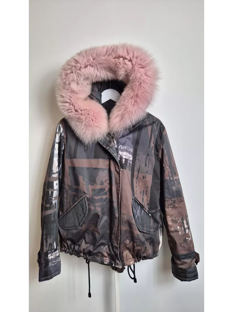 Wild Arctic kurtka z futrem lisa i odpinaną podpinką Made in Italy