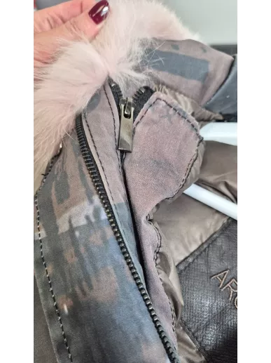 Wild Arctic kurtka z futrem lisa i odpinaną podpinką Made in Italy