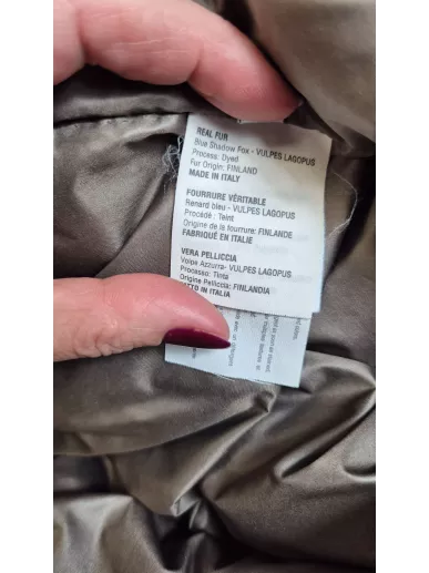 Wild Arctic kurtka z futrem lisa i odpinaną podpinką Made in Italy