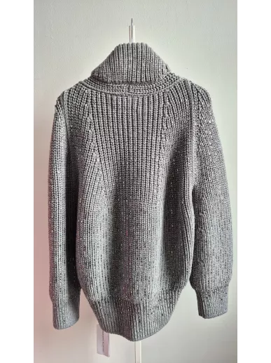 Kurtka bomber Ermanno Scervino z wełny merino z kryształami