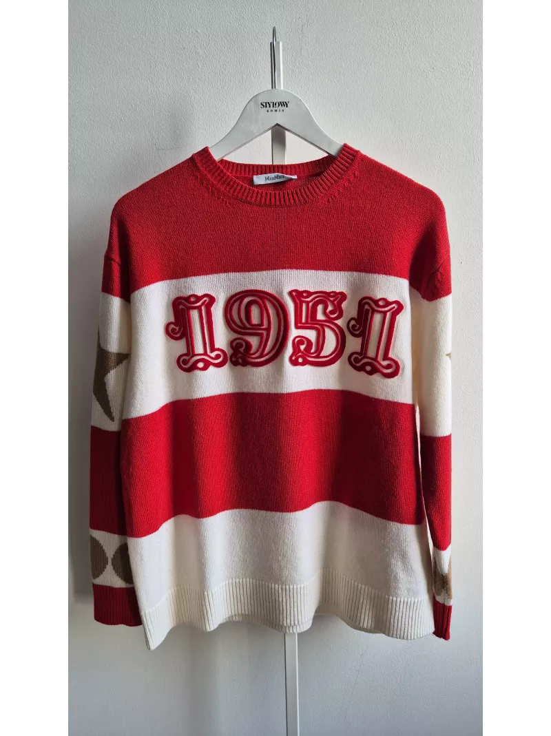 Sweter MaxMara 1951 z wełny i kaszmiru nowy z metką