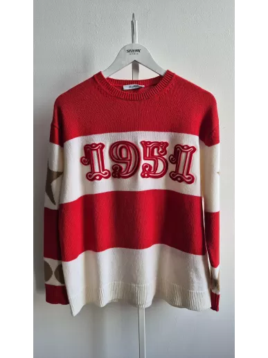 Sweter MaxMara 1951 z wełny i kaszmiru nowy z metką