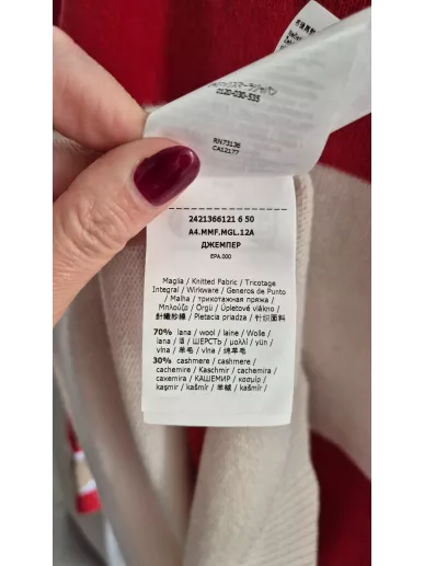 Sweter MaxMara 1951 z wełny i kaszmiru nowy z metką