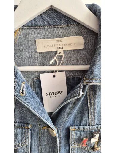Kurtka jeansowa Elisabetta Franchi Jeans 42 IT– Stylowy Komis