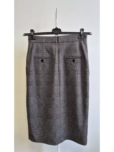 Riani spódnica ołówkowa szara krata 40 Stylowy Komis