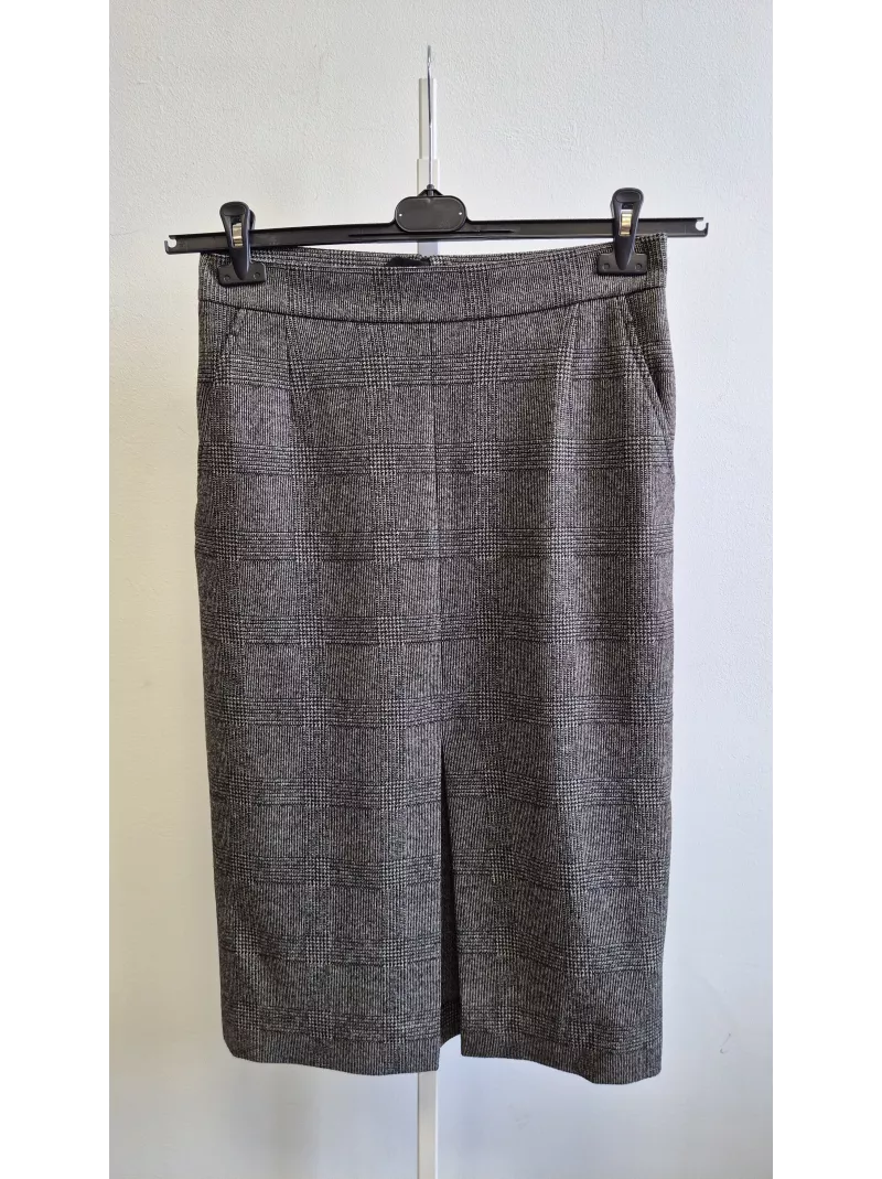 Riani spódnica ołówkowa szara krata 40 Stylowy Komis