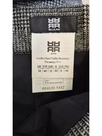 Riani spódnica ołówkowa szara krata 40 Stylowy Komis