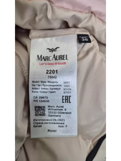 Kamizelka Marc Aurel pudrowy róż 36 – stylowa, lekka | Stylowy Komis