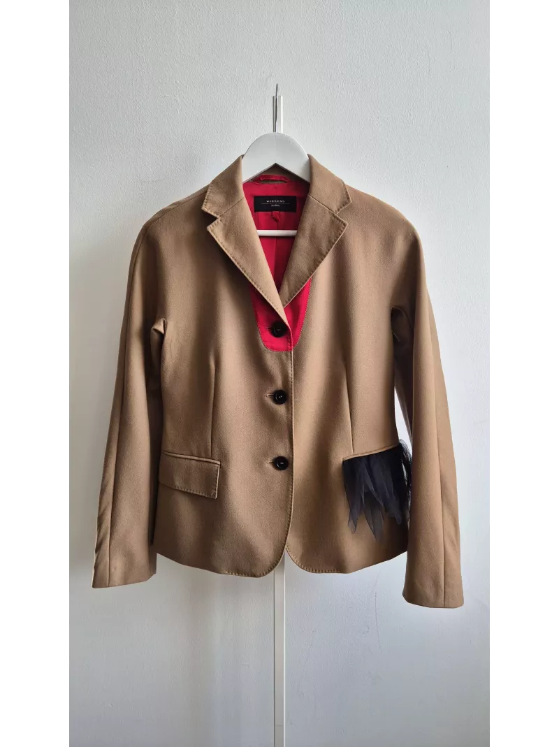 Weekend MaxMara marynarka z virgin wool camel limitowana – roz 38 PL