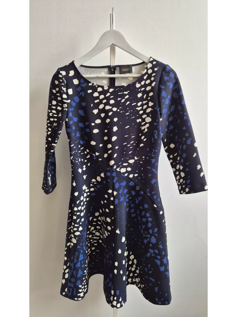 Liu Jo sukienka granatowa w print, r. 36PL – premium second-hand