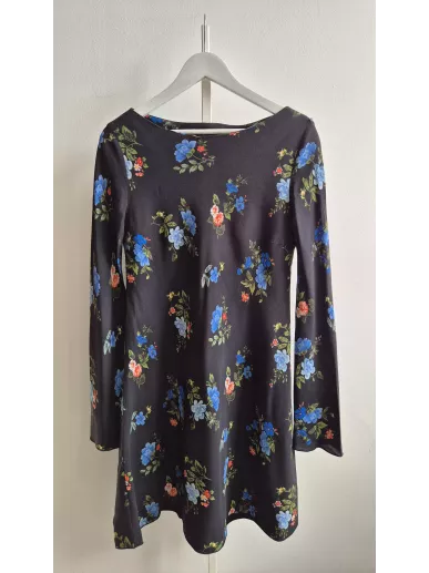 Sukienka Sportmax Code czarna w kwiaty r. 38 | Stylowy Komis