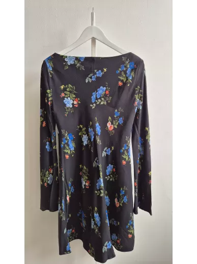 Sukienka Sportmax Code czarna w kwiaty r. 38 | Stylowy Komis