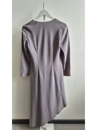 Szara asymentryczna sukienka La Mania „Hemle” – wiskoza, r. 36