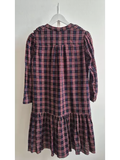 Sukienka Bizuu Après Midi w kratę XS – falbany | Stylowy Komis