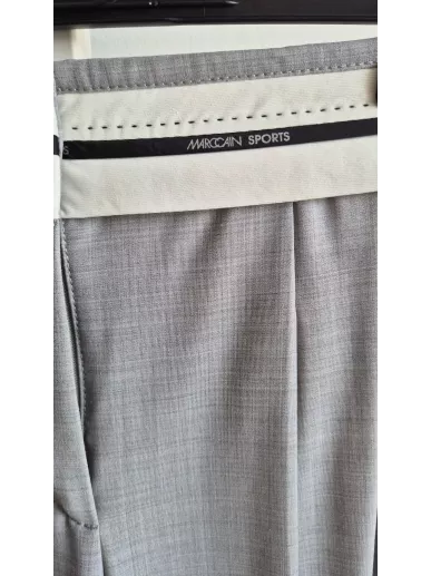 Szare spodnie Marc Cain Wichita wide leg – wełna dziewicza | Stylowy K