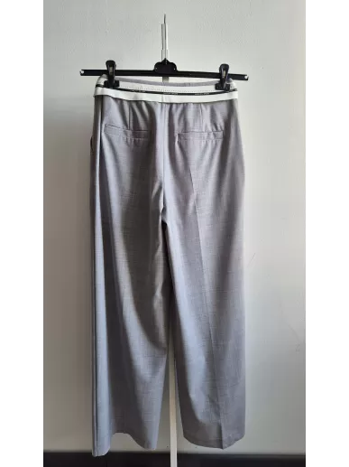 Szare spodnie Marc Cain Wichita wide leg – wełna dziewicza | Stylowy K