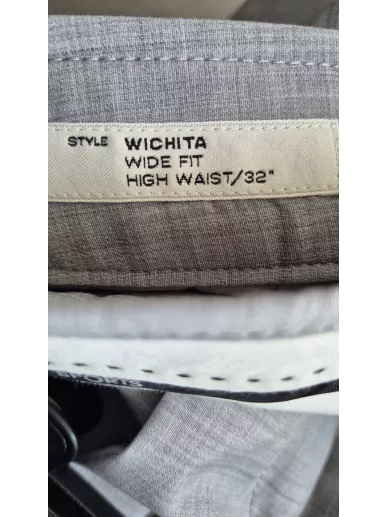 Szare spodnie Marc Cain Wichita wide leg – wełna dziewicza | Stylowy K