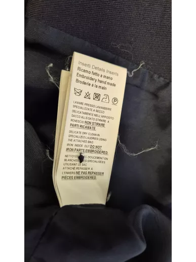 Marynarka Dondup z haftem ręcznym granatowa | Stylowy Komis