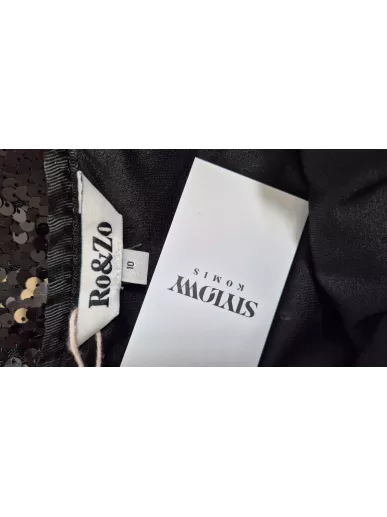 Ro&Zo czarna cekinowa spódnica 38 – premium z drugiej ręki