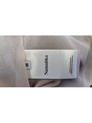 Nanushka spódnica patchwork vegan leather M – Stylowy Komis