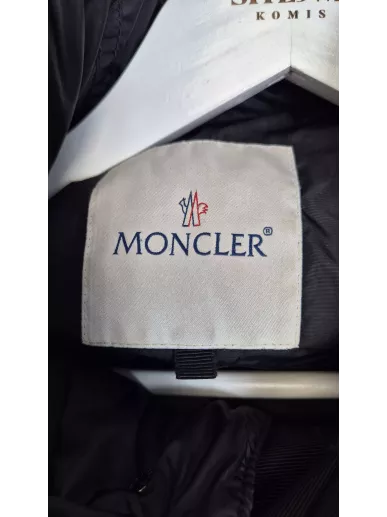 Moncler Serre Giubbotto czarna kurtka puchowa | Stylowy Komis