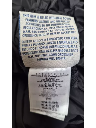 Moncler Serre Giubbotto czarna kurtka puchowa | Stylowy Komis