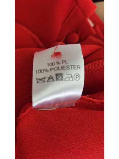 Sukienka Bizuu czerwona falbany r. 38 – premium second hand