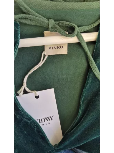 Sukienka PINKO zielona wiskoza | premium second-hand Stylowy Komis