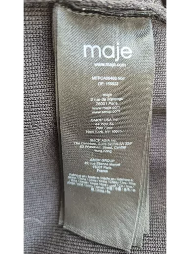 Maje kardigan Chanel czarny premium second-hand | Stylowy Komis