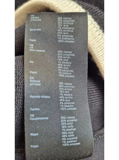 Maje kardigan Chanel czarny premium second-hand | Stylowy Komis