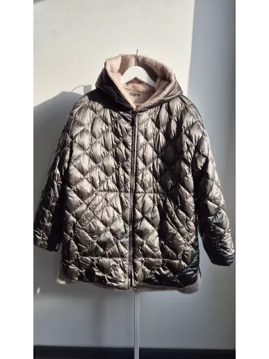 Max Mara The Cube dwustronna kurtka puchowa alpaka | Stylowy Komis