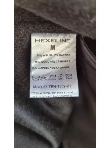 Hexeline wełniano-kaszmirowe okrycie wierzchnie M | Stylowy Komis