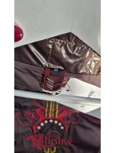 Sportalm puchowa kurtka z futrem niebieska | Stylowy Komis